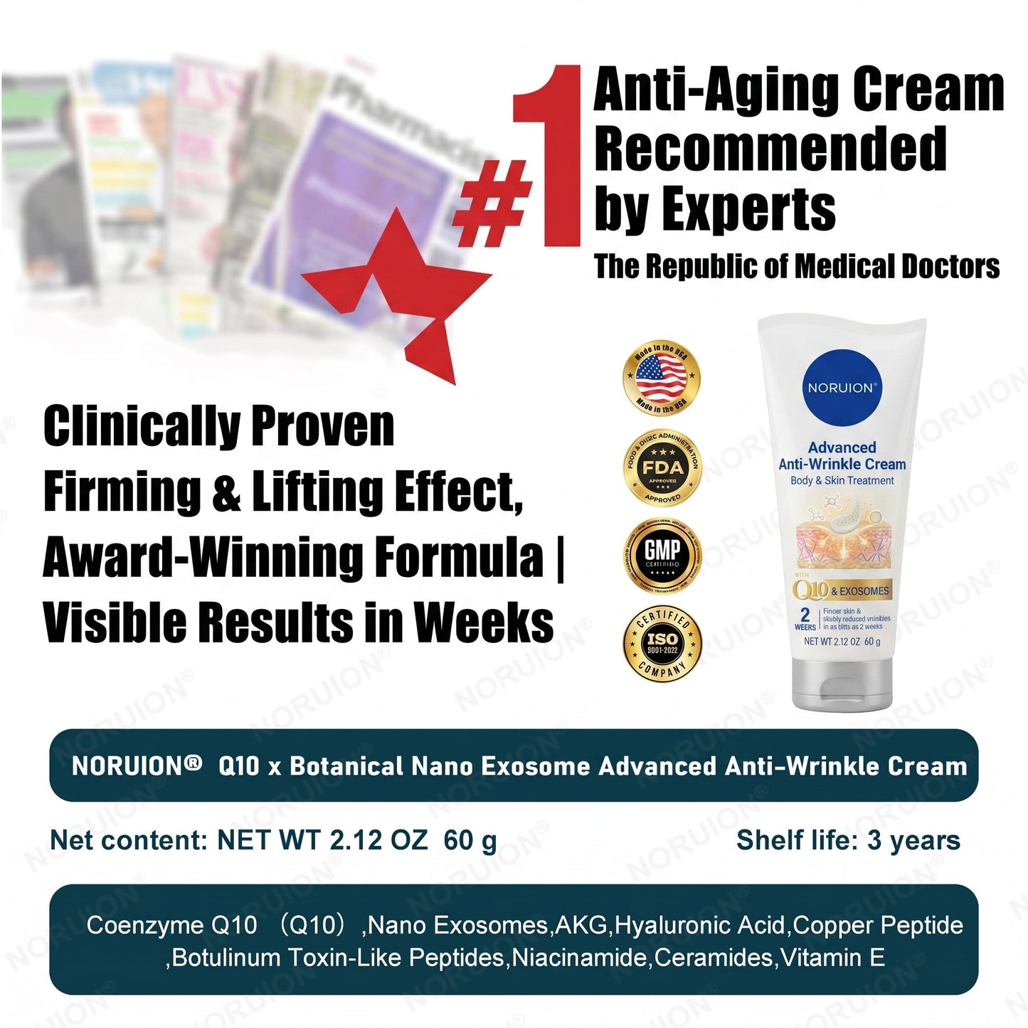 🍈NORUION®  Q10 x Botanical Nano Exosome Advanced Anti-Wrinkle Cream